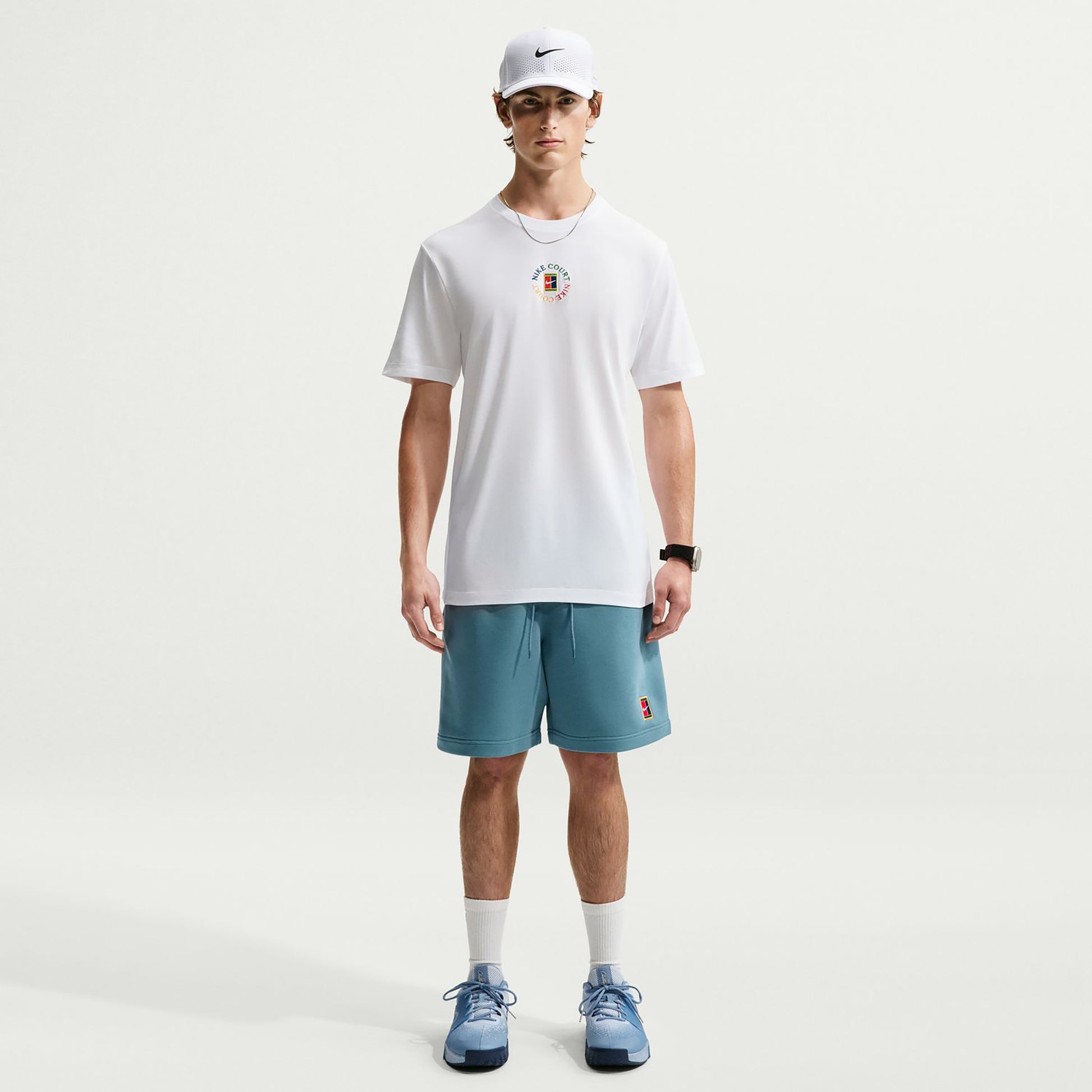 Nike Court T-Shirt Herren - weiß