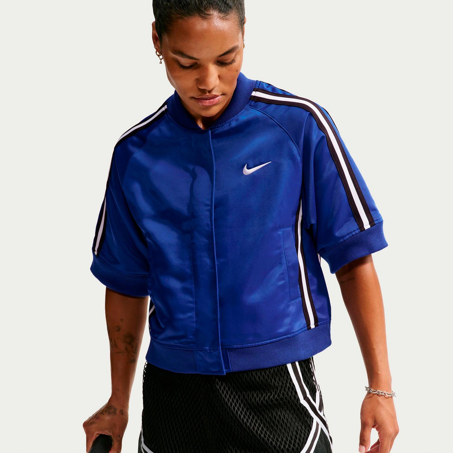 Nike Court Slam Trainingsjacke Damen - dunkelblau, schwarz