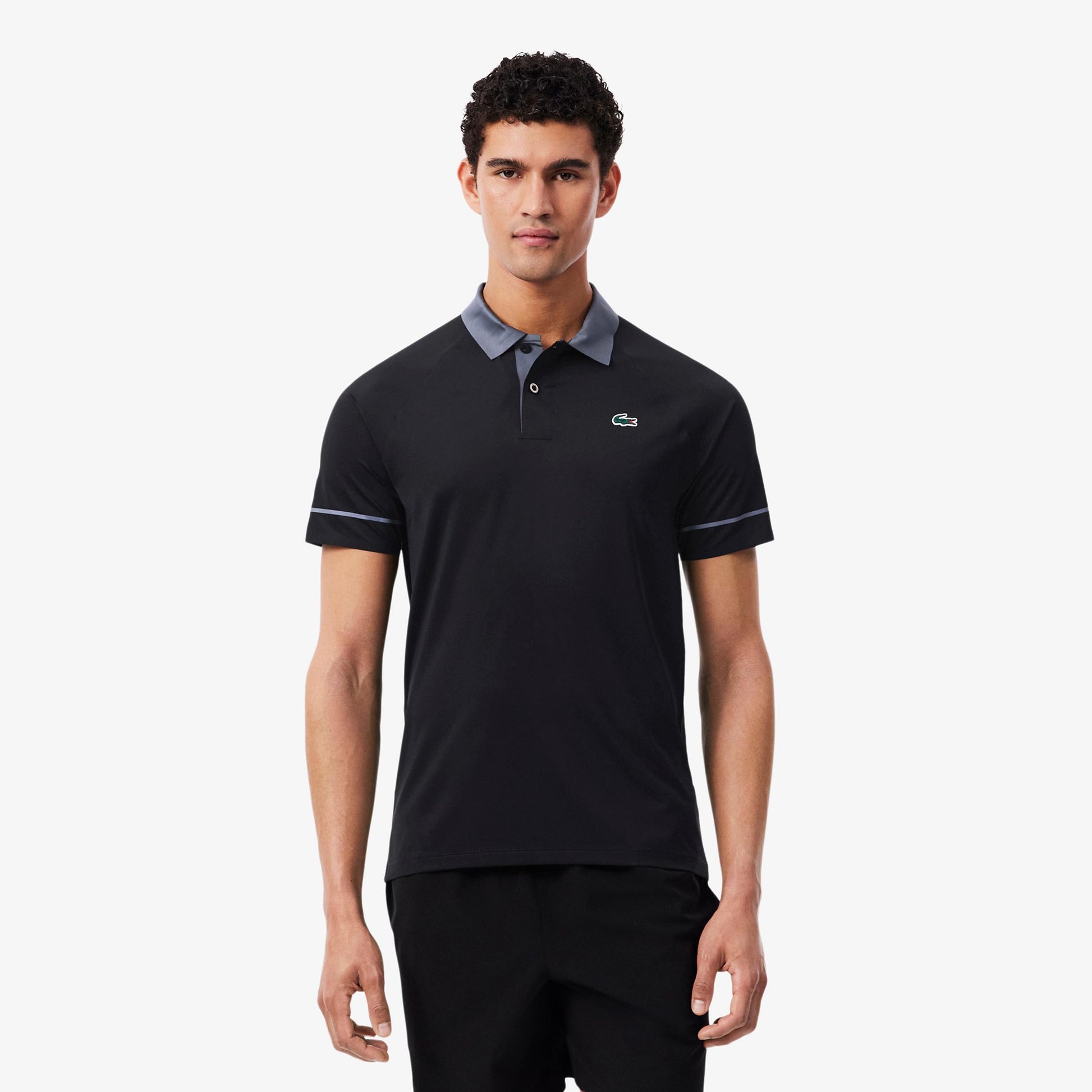 Lacoste Polo Herren - schwarz, graublau