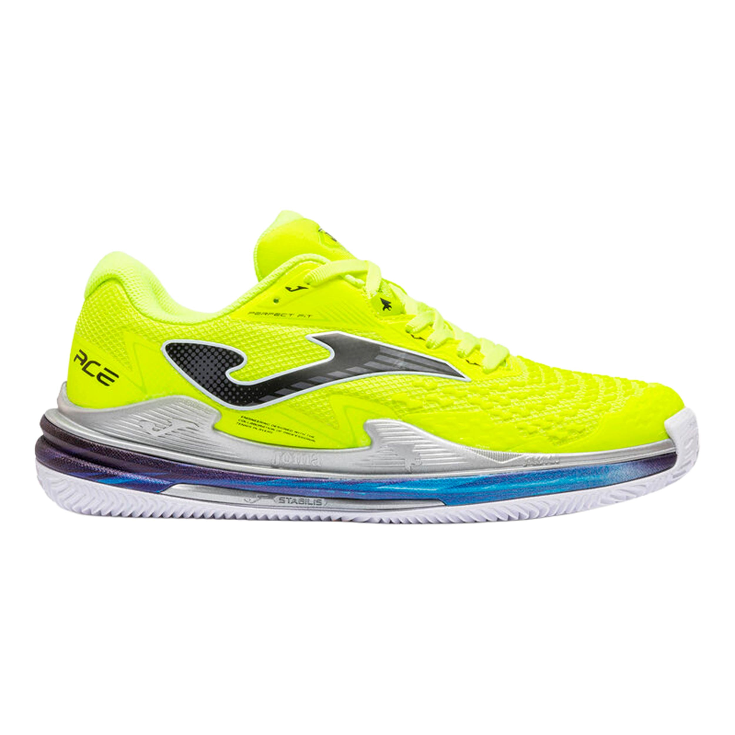 Joma Ace Sandplatzschuh Herren - neongelb, silber