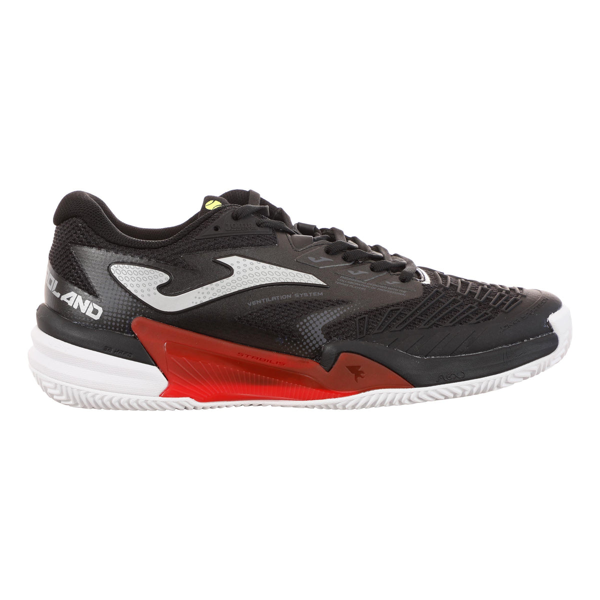 Joma Roland Sandplatzschuh Herren - schwarz, rot