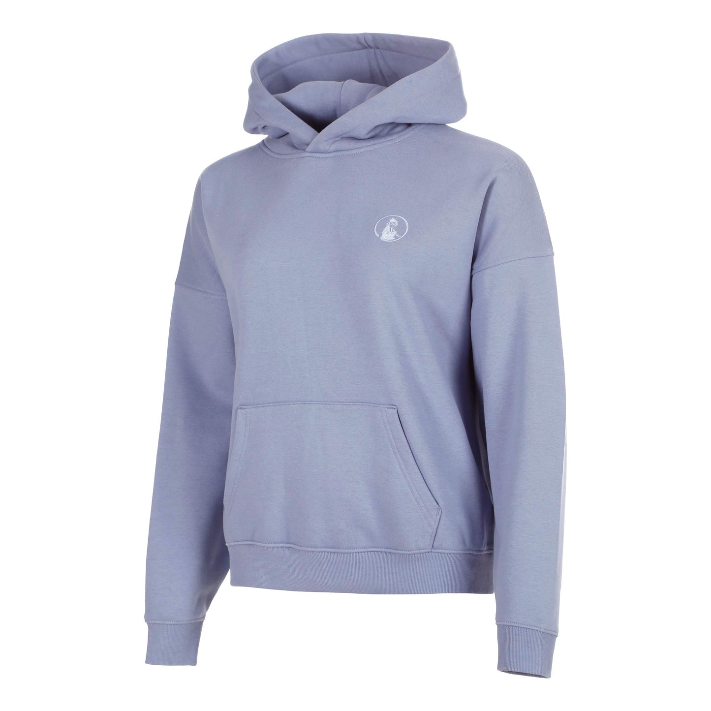 Quiet Please Confidence Oversize Hoody Damen - blau