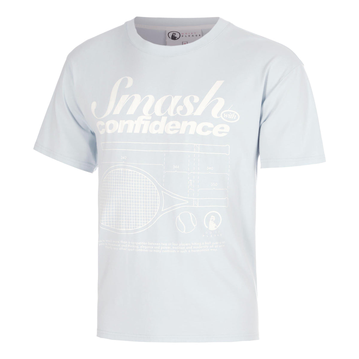 Quiet Please Confidence Loose Fit T-Shirt Herren - hellblau