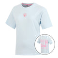 Club House Boyfriend T-Shirt Damen - hellblau