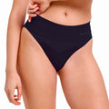 Warm Brief High Waist Panty Damen - schwarz