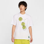 Nike Bekleidung Nike Court M90 French Open T-Shirt Herren-Wei&szlig;