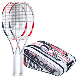 2x Pure Strike 100 plus Schlägertasche