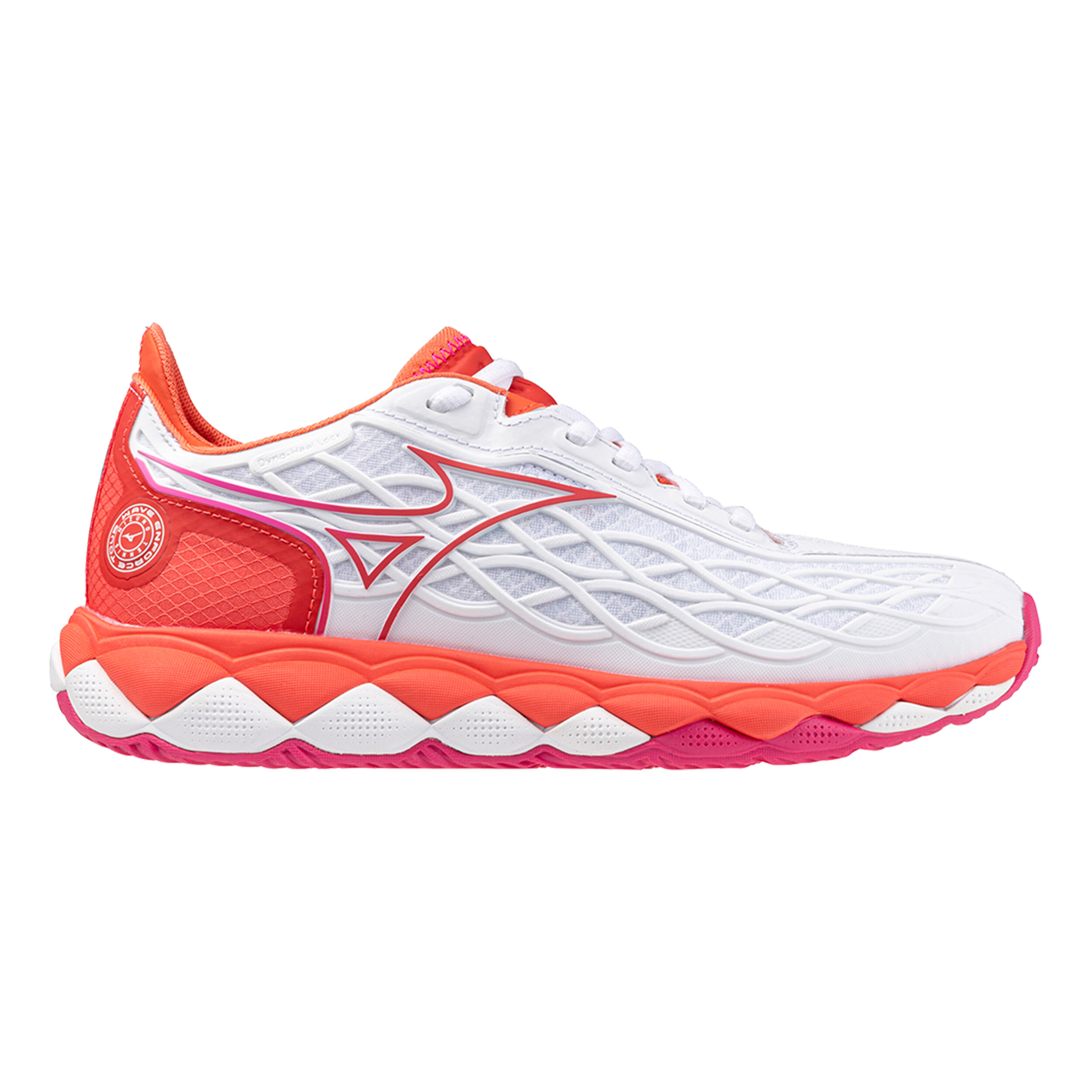 Mizuno Wave Enforce Tour Allcourtschuh Damen Wei Orange online