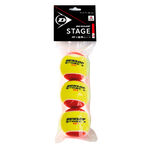 Dunlop Mini Tennis Stage 3 Red, 3er