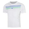 Trainings Stripe T-Shirt Herren - wei&szlig;, orange