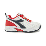 Diadora Tennisschuhe Diadora S. Challenge 5 SL AC Allcourtschuh Kinder - wei&szlig;, rot