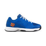 Wilson Allcourtschuh Wilson Rush Pro Jr Allcourtschuh Kinder-blau, orange