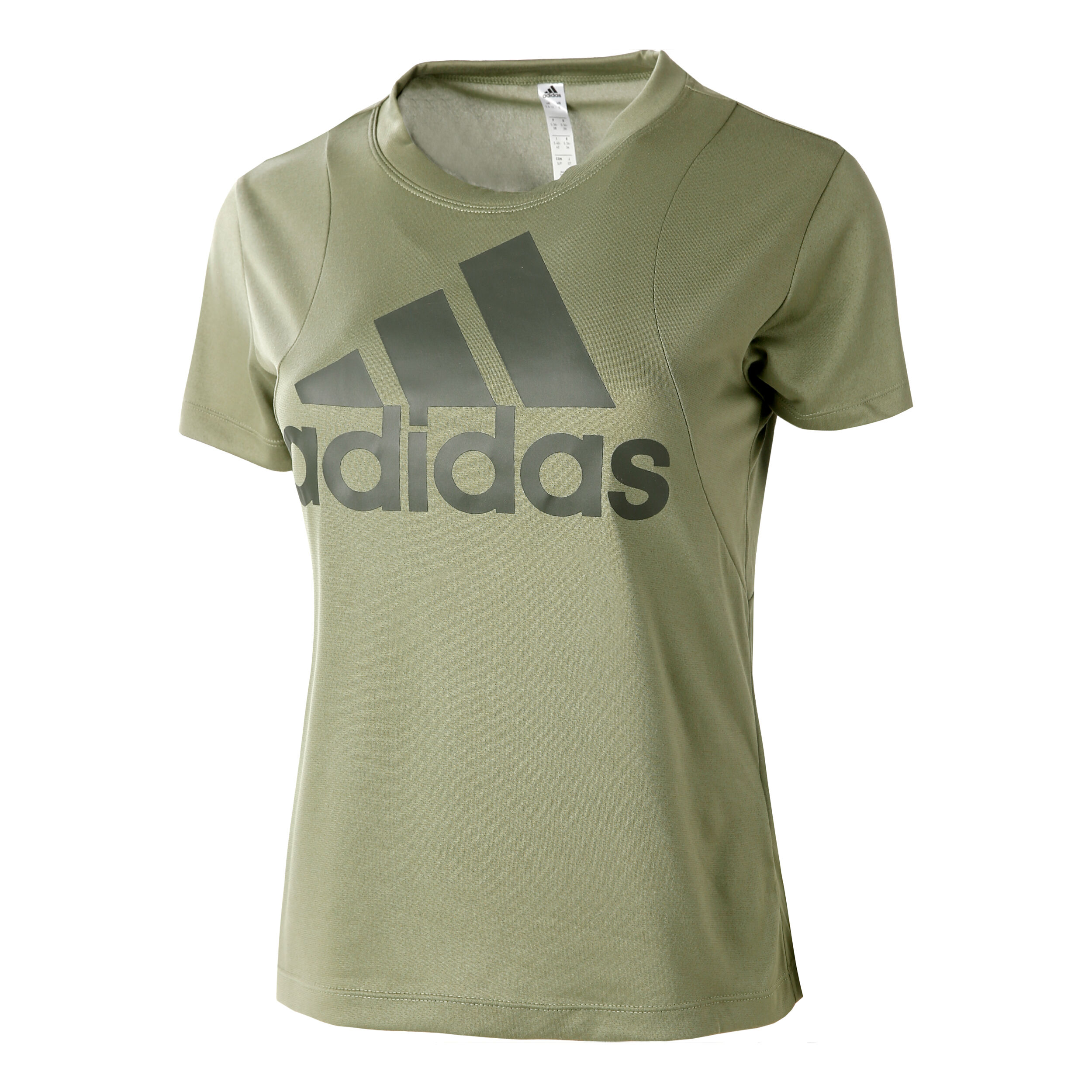 adidas Badge Of Sport Logo T Shirt Damen Oliv Khaki online kaufen Tennis Point AT
