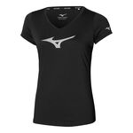 Mizuno Bekleidung Mizuno Core RB Laufshirt Damen-Schwarz