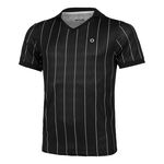 Tennis-Point Bekleidung Tennis-Point Stripes Polo Special Edition Herren-Schwarz,Wei&szlig;