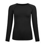 Odlo Bekleidung Odlo BL Top Crew Neck Performance Light Eco Longsleeve Damen-Schwarz
