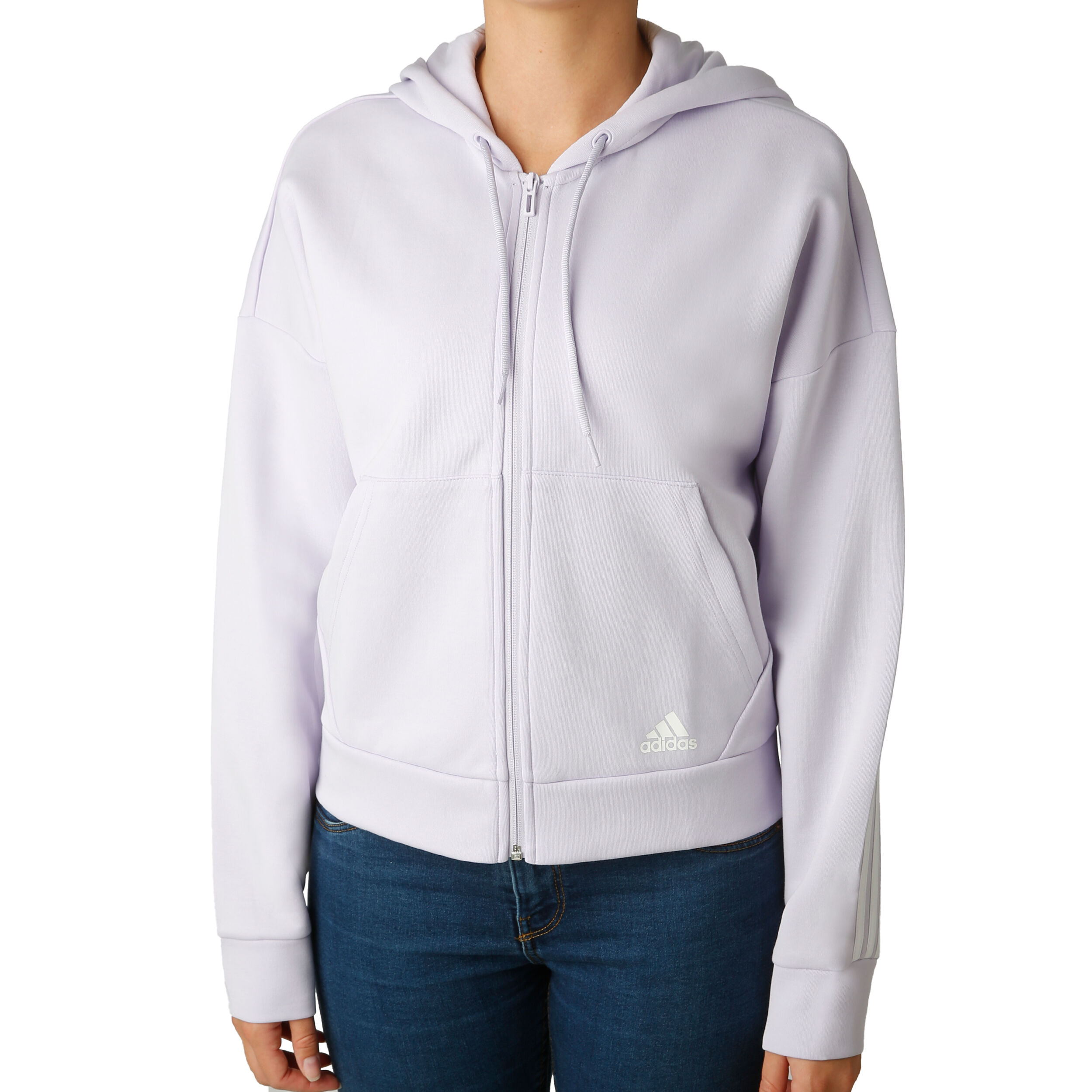 adidas Must Have 3 Stripes Sweatjacke Damen Flieder, Weiß Adidas Women Athletics Must Haves 3 Stripes Hoodie ab € 32
