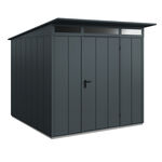 Hörmann Set Berry Gerätehaus Modern-P,Typ2,RAL7016, 1 flg, inkl. Zubehör