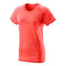 Power Seamless T-Shirt Damen-Koralle