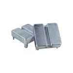 Tegra Platzbedarf Tegra Deckel Für Tennispfosten Alu Anlagenzubehör 2er Pack-Silber