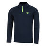 Wild Big Serve 1/4 Zip Longsleeve Herren-Dunkelblau,Neongrün