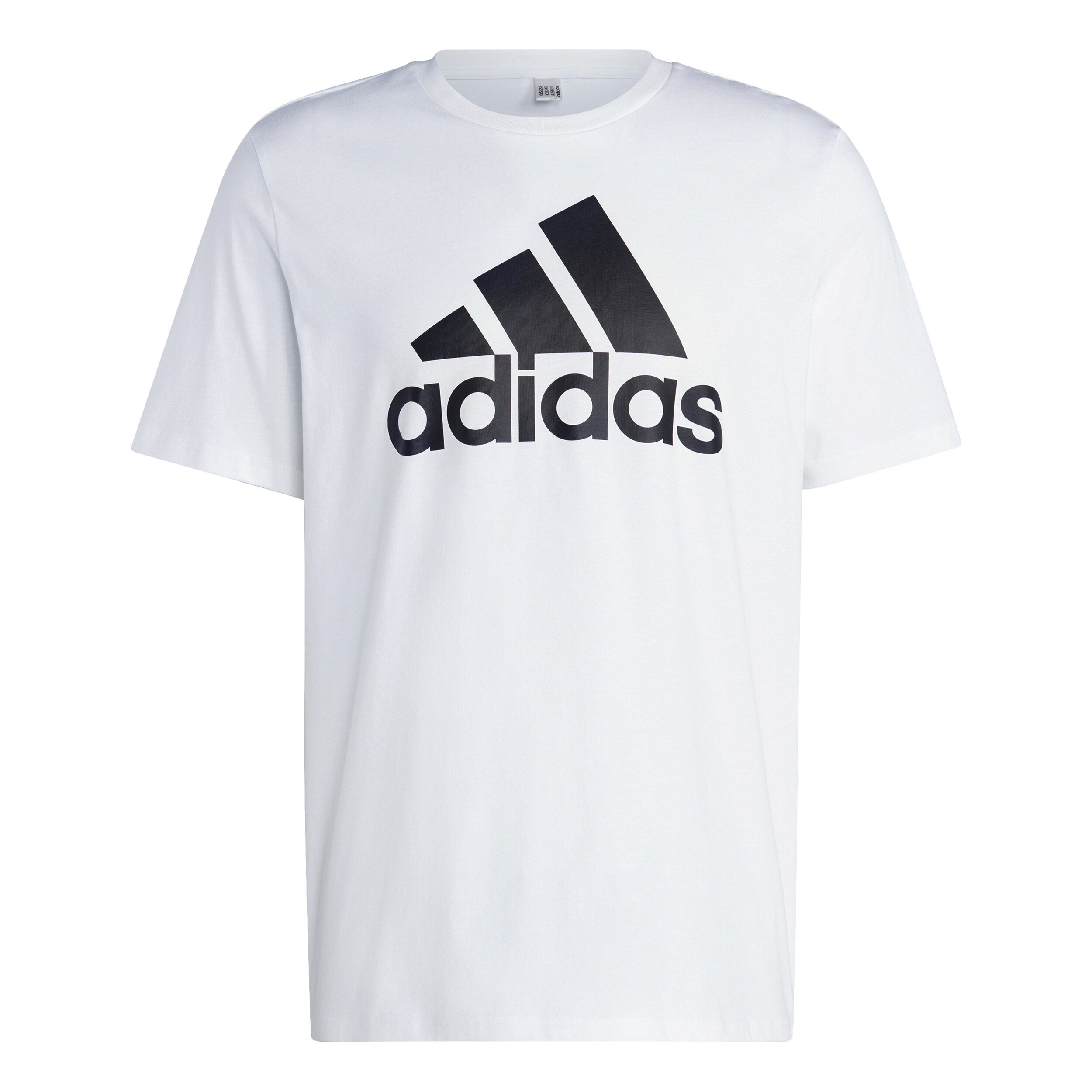 adidas Essentials Single Jersey Big Logo T Shirt Herren Wei
