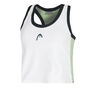 Play Crop Tank-Top Damen-Wei&szlig;,Dunkelblau