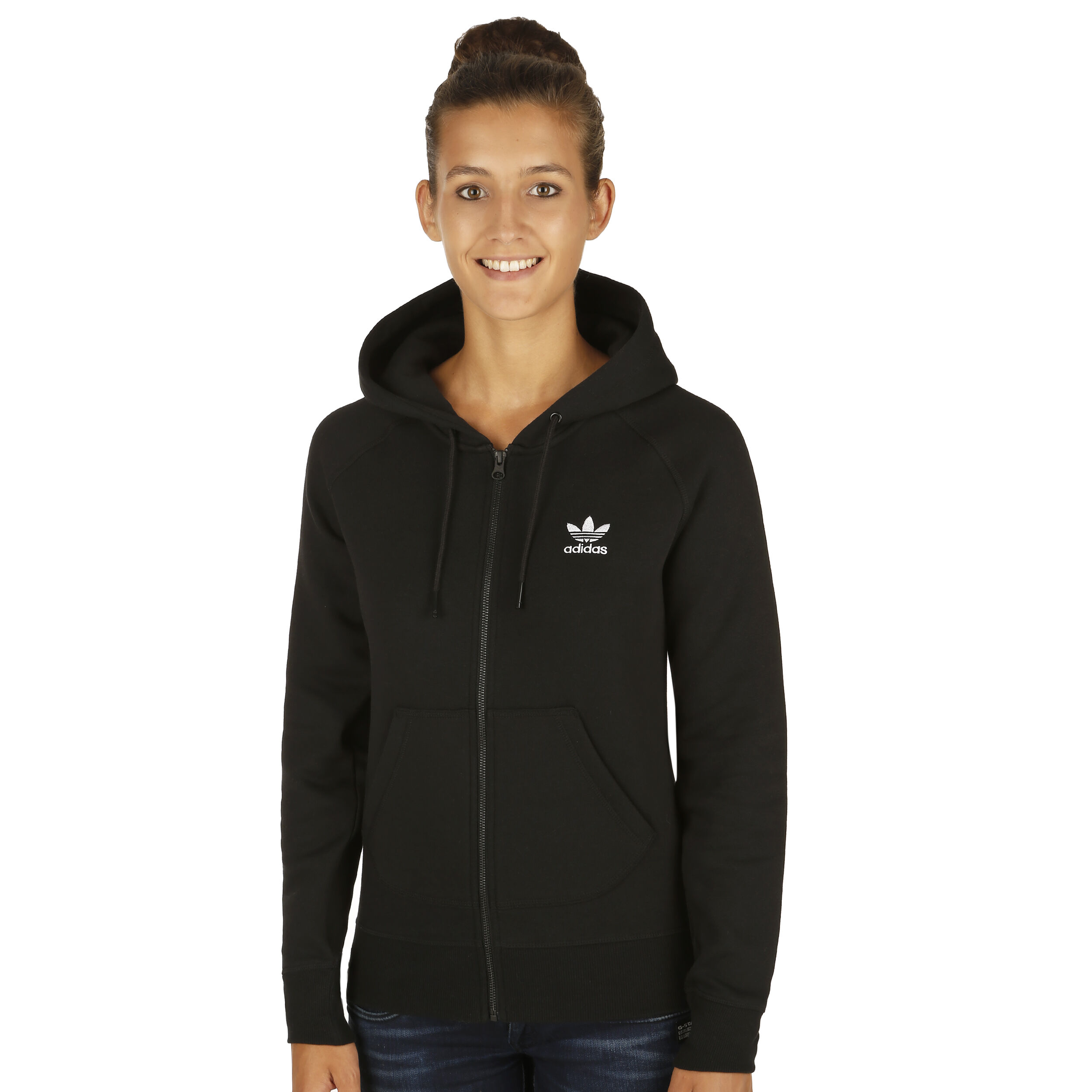 adidas Originals Full Zip Sweatjacke Damen Schwarz online adidas Originals Full Zip Sweatjacke Damen Schwarz online