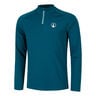 Create Big Serve 1/4 Zip Longsleeve Herren-Petrol,Wei&szlig;