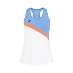 Babolat Bekleidung Babolat Play Tank-Top Mädchen-Weiß,Hellblau