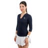Crew 2.0 V-Neck Longsleeve Damen-dunkelblau