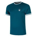 Quiet Please Bekleidung Quiet Please Create Break Ringer T-Shirt Herren-Petrol,Weiß