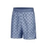 Court Victory Dri-Fit High Rise 9in All Over Print Shorts Herren - grau, wei&szlig;