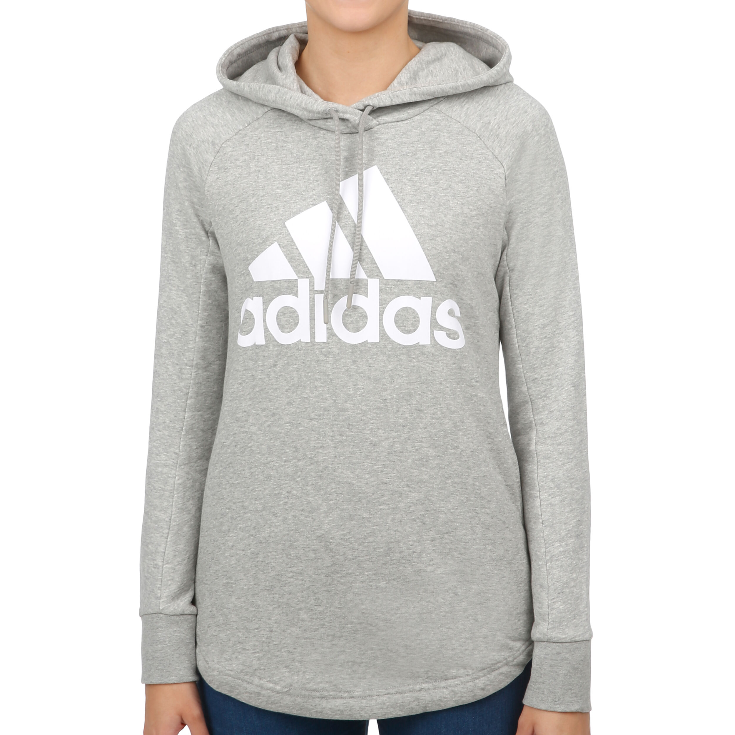 adidas Sport ID Overhead Hoody Damen Hellgrau, Weiß online Hoodies & Sweater von adidas online kaufen | Tennis Point