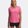 Tech Twist T-Shirt Damen-Pink,Weiß