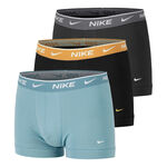 Nike Bekleidung Nike Everyday Cotton Stretch Boxer Short 3er Pack Herren-Hellblau,Dunkelgrau