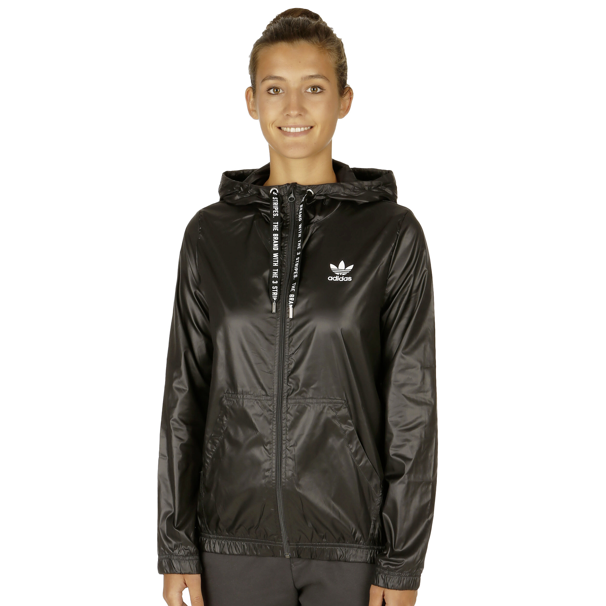 adidas Originals Windbreaker Trainingsjacke Damen Schwarz adidas Originals Windbreaker Trainingsjacke Damen Schwarz