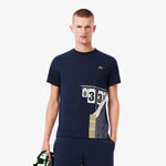Lacoste Bekleidung Lacoste T-Shirt Herren-Dunkelblau