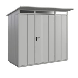 Set Berry Gerätehaus Modern-P,Typ1,RAL9006, 1 flg, inkl. Zubehör