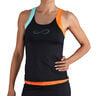Race Tank-Top Damen-Schwarz,Orange
