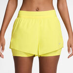 Nike Bekleidung Nike Swift 2in1 Laufshorts Damen - zitronengelb, silber
