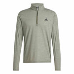 adidas Bekleidung adidas Essentials 1/4 Zip Longsleeve - dunkelgr&uuml;n