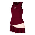 Quiet Please Tennisbekleidung Quiet Please Endlessly Flounce Kleid Damen-Weinrot,Rosa