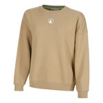 Quiet Please Bekleidung Quiet Please Wild Oversize Sweatshirt Damen-Beige