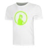 Wild Trainings T-Shirt Herren-Wei&szlig;,Neongr&uuml;n