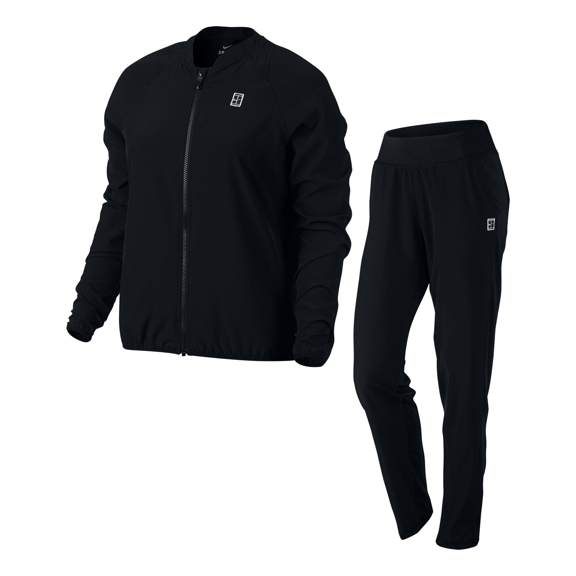 Nike Court Woven Warm Up Trainingsanzug Damen - Schwarz ...