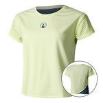 Quiet Please Bekleidung Quiet Please Perspectives Cross T-Shirt Damen-Limette