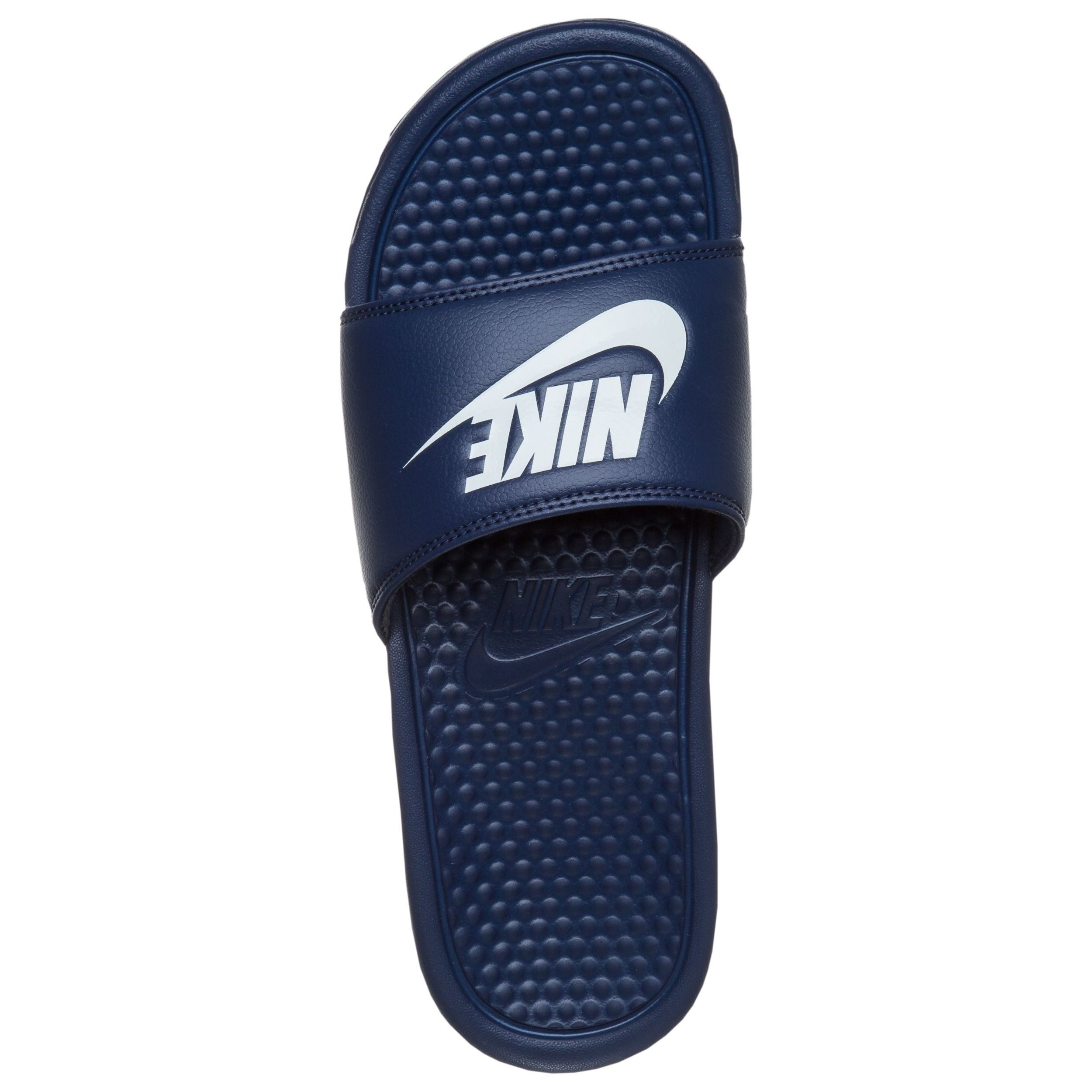Nike Benassi Just Do It Badelatschen Herren Dunkelblau WeiB online kaufen Tennis Point AT