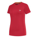 Dunlop Bekleidung Dunlop Club Crew T-Shirt Damen-Rot