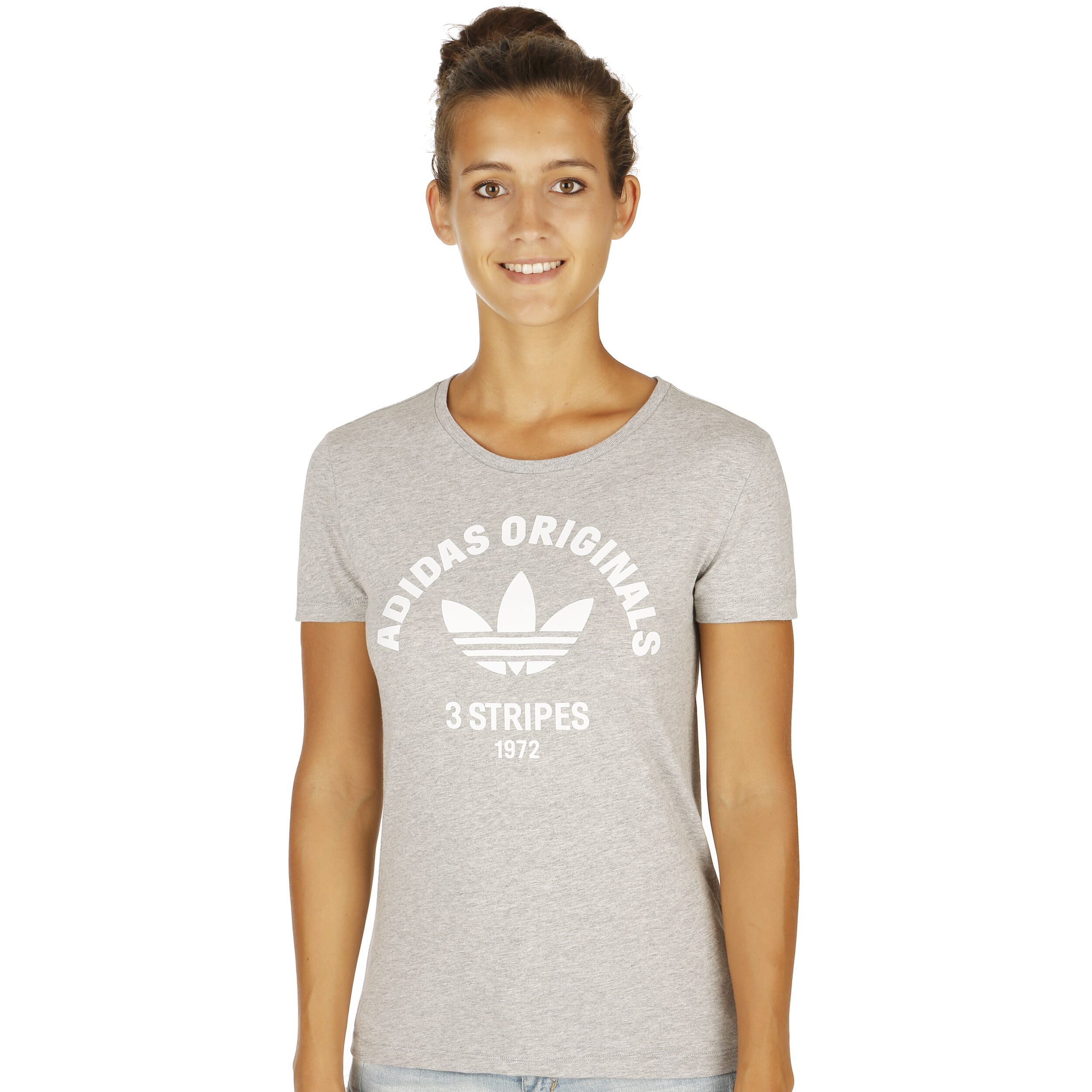 Adidas t hotsell shirt damen grau